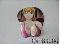 sexy lady mouse pad with wrist rest