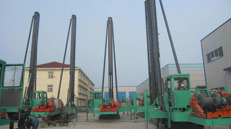 hydraulic footstep-type diesel hammer pile driver