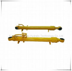 hydraulic cylinder for side loading vehicle