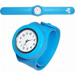 Silicone snap watch