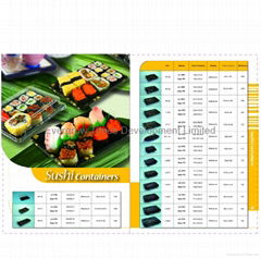 disposable plastic sushi container bento box 