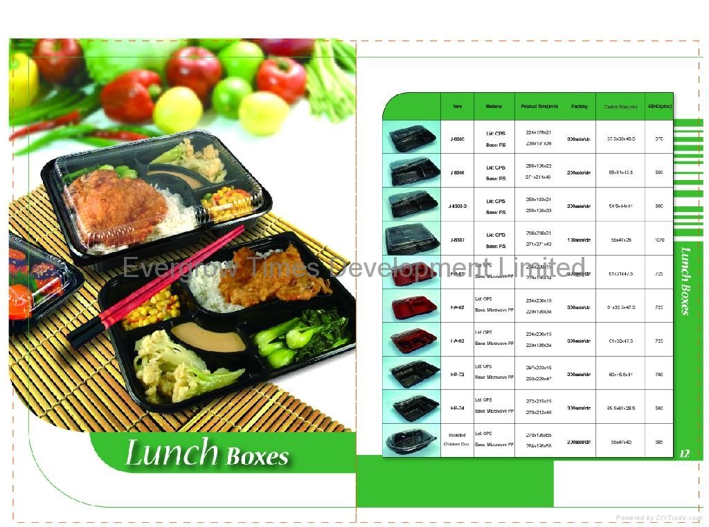 disposable plastic sushi container bento box  2