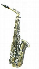 Alto sax,like Selmer 802,archaize bronze body