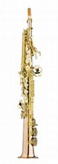 Soprano sax,like Yanagisawa,phosphor copper material body,G/L keys,with high G# 