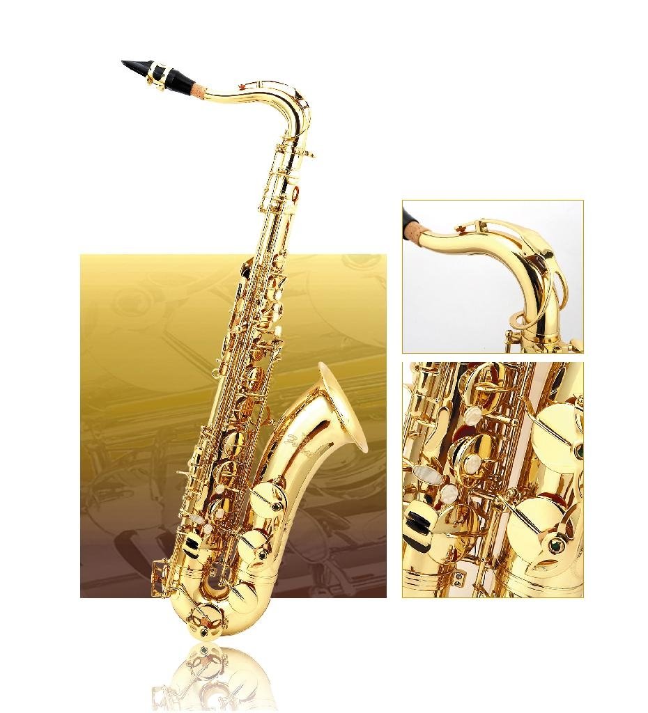 Tenor sax,like Selmer 802,gold plated body & keys.