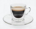 Double wall espresso cup set