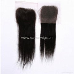 Factory price Brazilian human hair closure