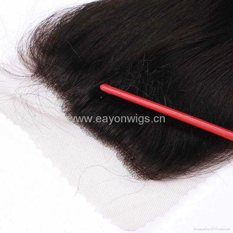 Factory price Brazilian human hair closure 2