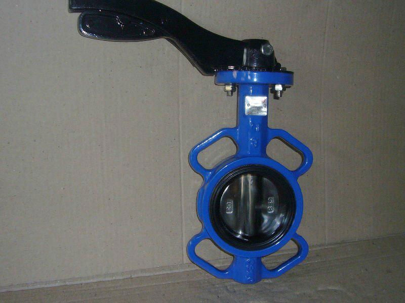ductile iron wafer type lever butterfly valve 2