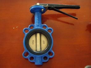 ductile iron wafer type lever butterfly valve 5