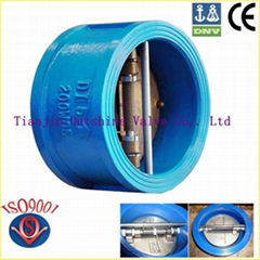 wafer type double disc check valve