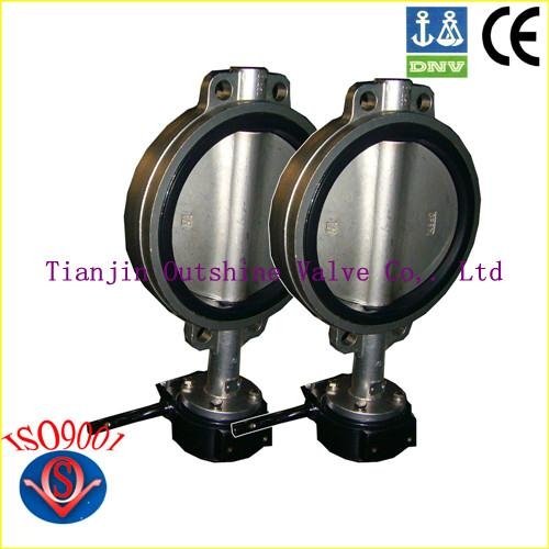SS304 wafer type buttefly valves