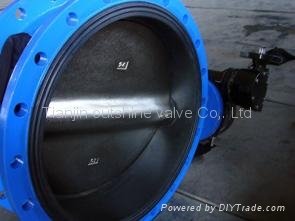 sell double flanged butterfly valve 5