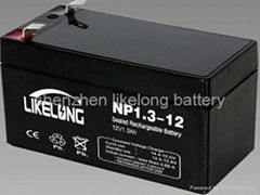 12v1.3ah leadh-acid battery