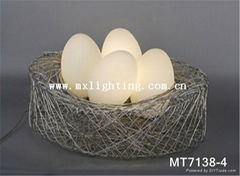 Bird nest floor table lamp