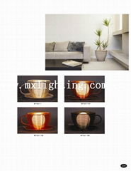 Fancy coffee cup table lamp  7661-1