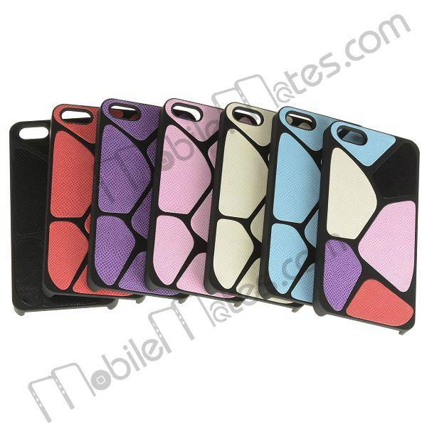 Lizard Cased Leather Coated Hard Cover for iPhone5