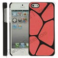 Lizard Cased Leather Coated Hard Cover for iPhone5 5