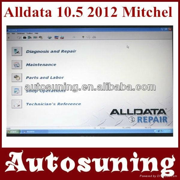Hotsale---2012 New released alldata v10.50 and mithcell on demand 2012 500G hard