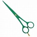 Green colour Hairdressing Scissor