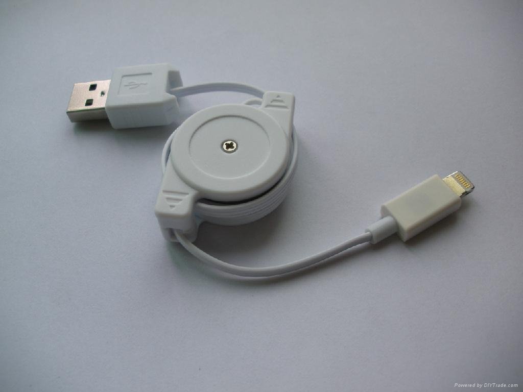 8pin lightning retractable usb for iphone5 cable 4