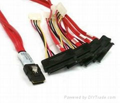  MINI SAS 4i SFF-8087 36P To 4*SFF-8482 SAS 29 Cable