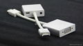 White HDMI to VGA adapter support Video &Audio Converter adapter 1080P for PC 1