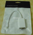 MINI Displayport male TO VGA Female Converter 2