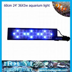 36*3W led aquarium flood light sunrise and sunset led aquarium light mimic sunri