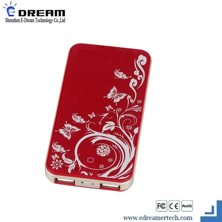 5000mAh power bank charge for mobile, tablet