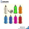 Single USB Car Charger for mobile with many colors
