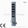 Digital combination lock cabinet door lock