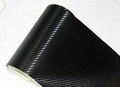 Carbon fiber with air free black car