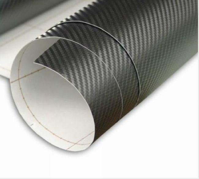 Carbon fiber without air free black car sticker 1.52*30m hot sell 