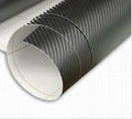 Carbon fiber without air free black car sticker 1.52*30m hot sell  1