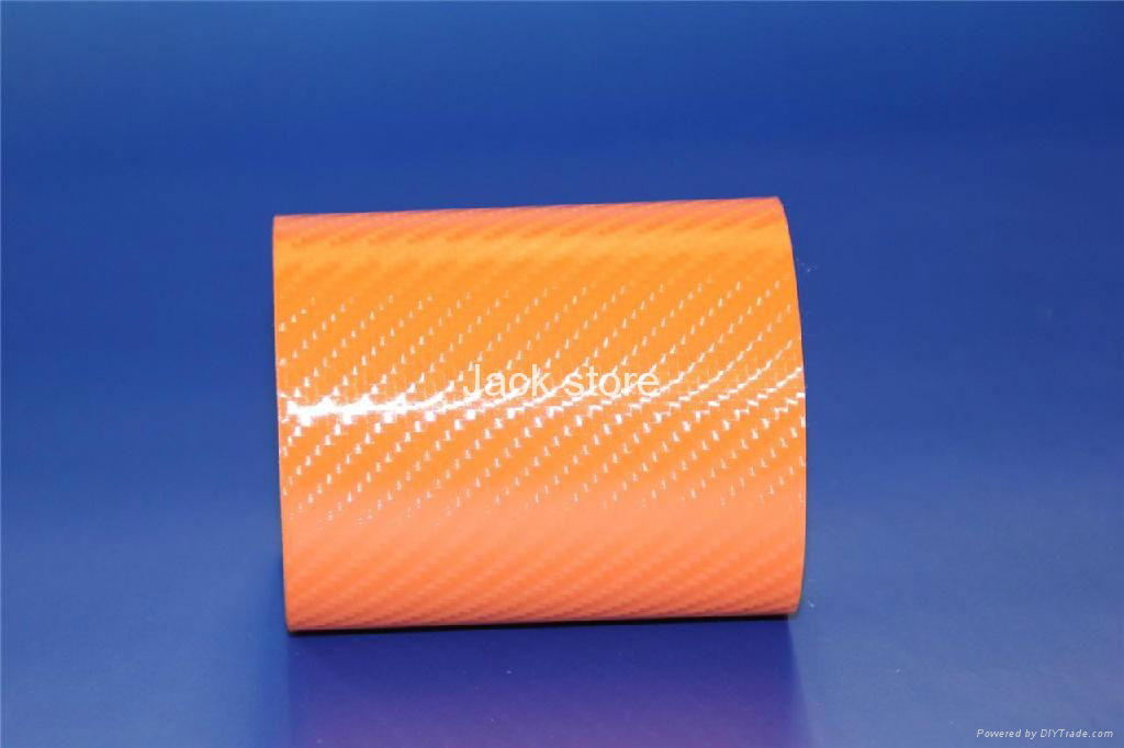 1.52*30m orange 4D carbon fiber body parts Free Shipping