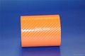 1.52*30m orange 4D carbon fiber body parts Free Shipping 1