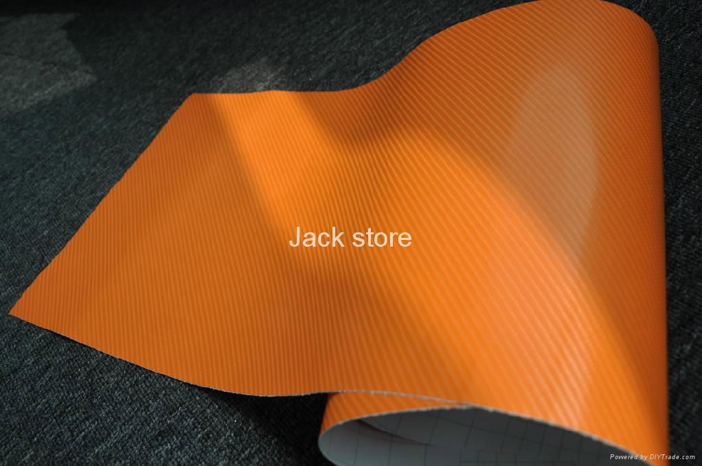 1.52*30m orange 4D carbon fiber body parts Free Shipping 4