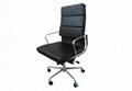 Charles Eames Style Soft Pad Office Executive chair High Back Top Leather 3