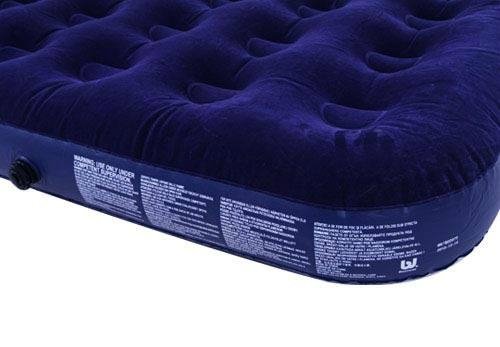 Double Inflatable Air Bed Flocked Mattress Camping 2