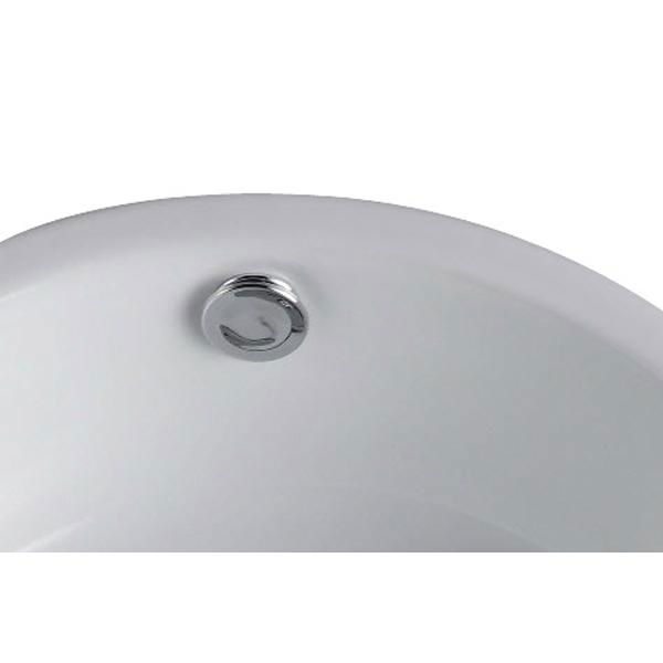 BASIN SINK BATHROOM CLOAKROOM COUNTER TOP CERAMIC CLIPPER-BUILT ROUND SHAPED 4