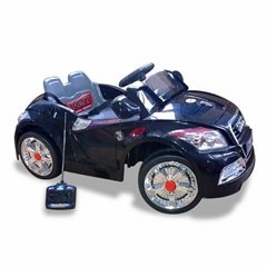 KIDS RIDE ON ELECTRIC CARS BLACK AUDI CHILDREN TOY 6V BATTERY REMOTE CONTROL