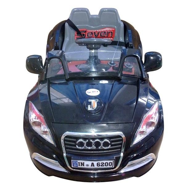 KIDS RIDE ON ELECTRIC CARS BLACK AUDI CHILDREN TOY 6V BATTERY REMOTE CONTROL 4