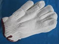 Industrial Natural white Cotton Knitted Glove 1