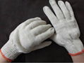 Industrial Natural white Cotton Knitted Glove 2