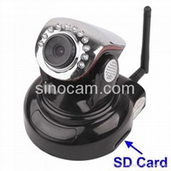 Wireless IP Camera, Support Pan / Tilt Function, Horizontally 350 Degree and Ver