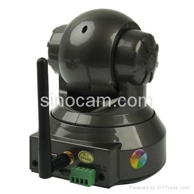 H.264 Wireless P/T Dome IP Camera, Support 2 Way Audio, WIFI and Motion Detectio 2