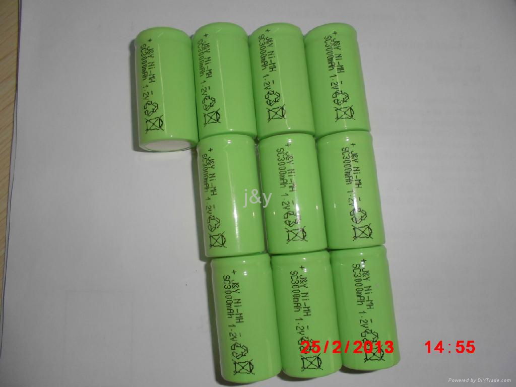 ni-mh   SC3500mah  rechargeable  battery  3