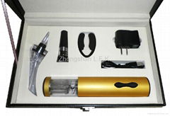 Wine tool set with electric wine corkscrew and wine pourer