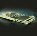 Iphone 5 Mirror Crt Gold Housing With Transparent Diamond 3